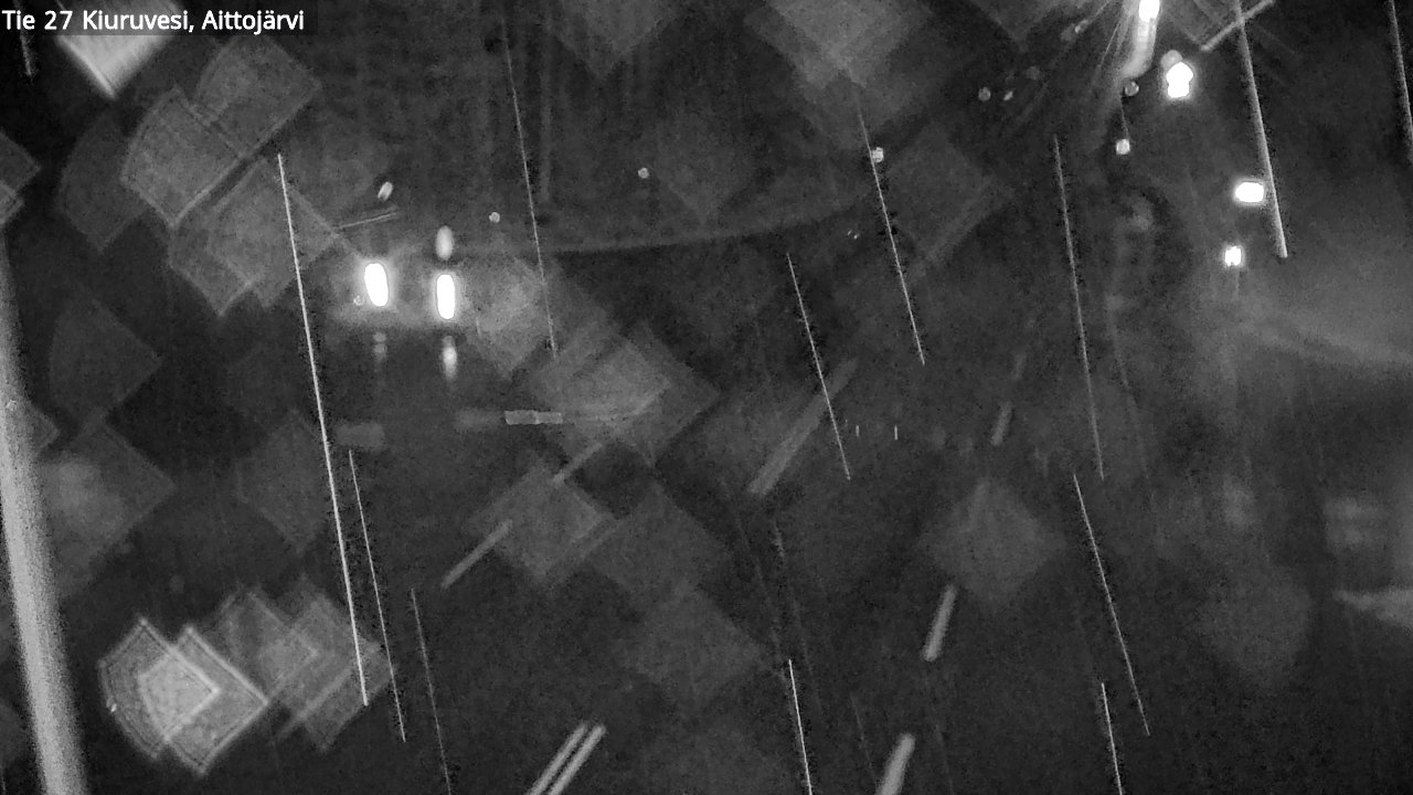 Weather Camera Image Väg 27 Kiuruvesi, Aittojärvi, Kiuruvesi, Pohjois-Savo