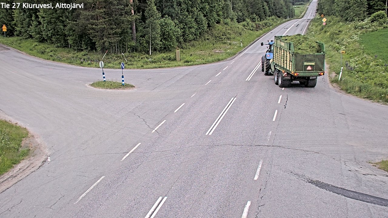 Kelikamerat Kuva Tie 27 Kiuruvesi, Aittojärvi, Kiuruvesi, Pohjois-Savo