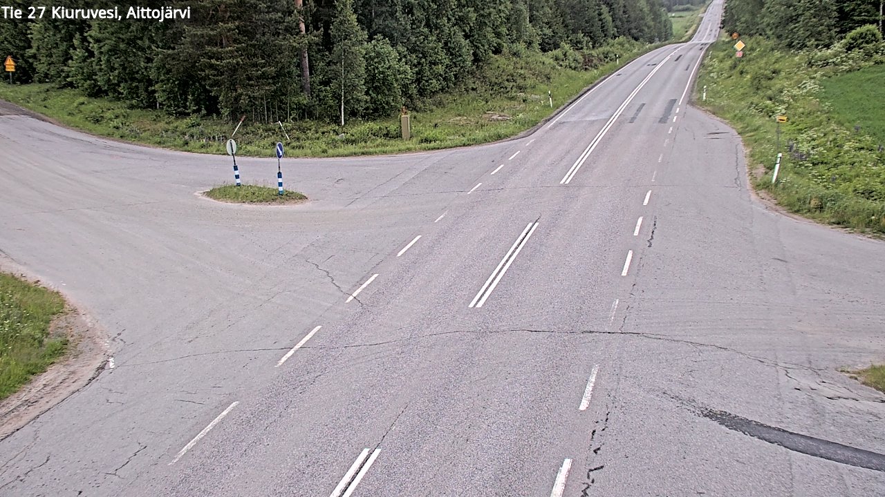 Kelikamerat Kuva Tie 27 Kiuruvesi, Aittojärvi, Kiuruvesi, Pohjois-Savo