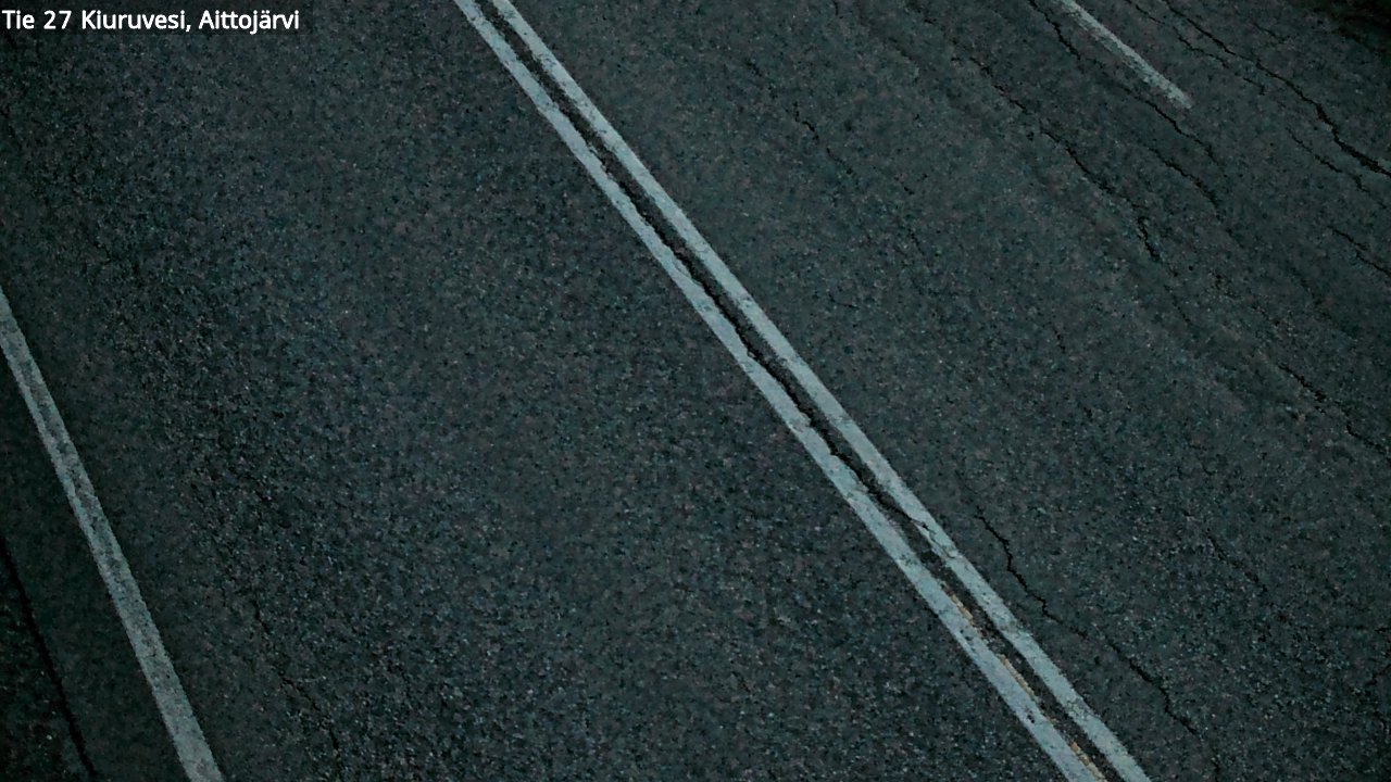 Weather Camera Image Väg 27 Kiuruvesi, Aittojärvi, Kiuruvesi, Pohjois-Savo