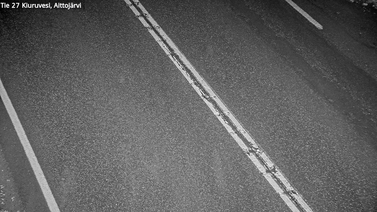 Weather Camera Image Road 27 Kiuruvesi, Aittojärvi, Kiuruvesi, Pohjois-Savo
