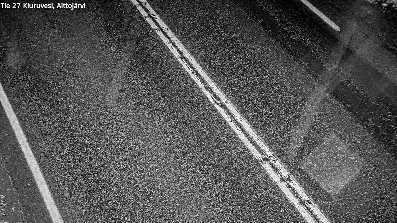 Weather Camera Image Väg 27 Kiuruvesi, Aittojärvi, Kiuruvesi, Pohjois-Savo
