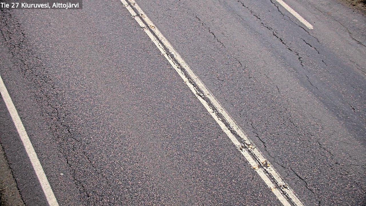 Weather Camera Image Väg 27 Kiuruvesi, Aittojärvi, Kiuruvesi, Pohjois-Savo