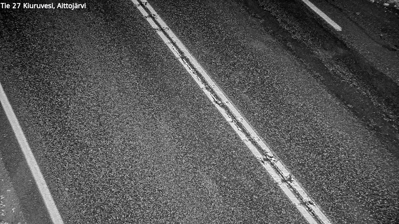 Weather Camera Image Road 27 Kiuruvesi, Aittojärvi, Kiuruvesi, Pohjois-Savo