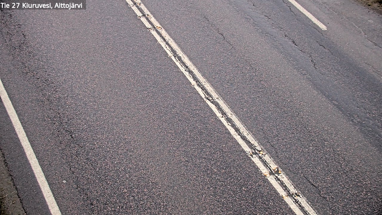 Weather Camera Image Väg 27 Kiuruvesi, Aittojärvi, Kiuruvesi, Pohjois-Savo
