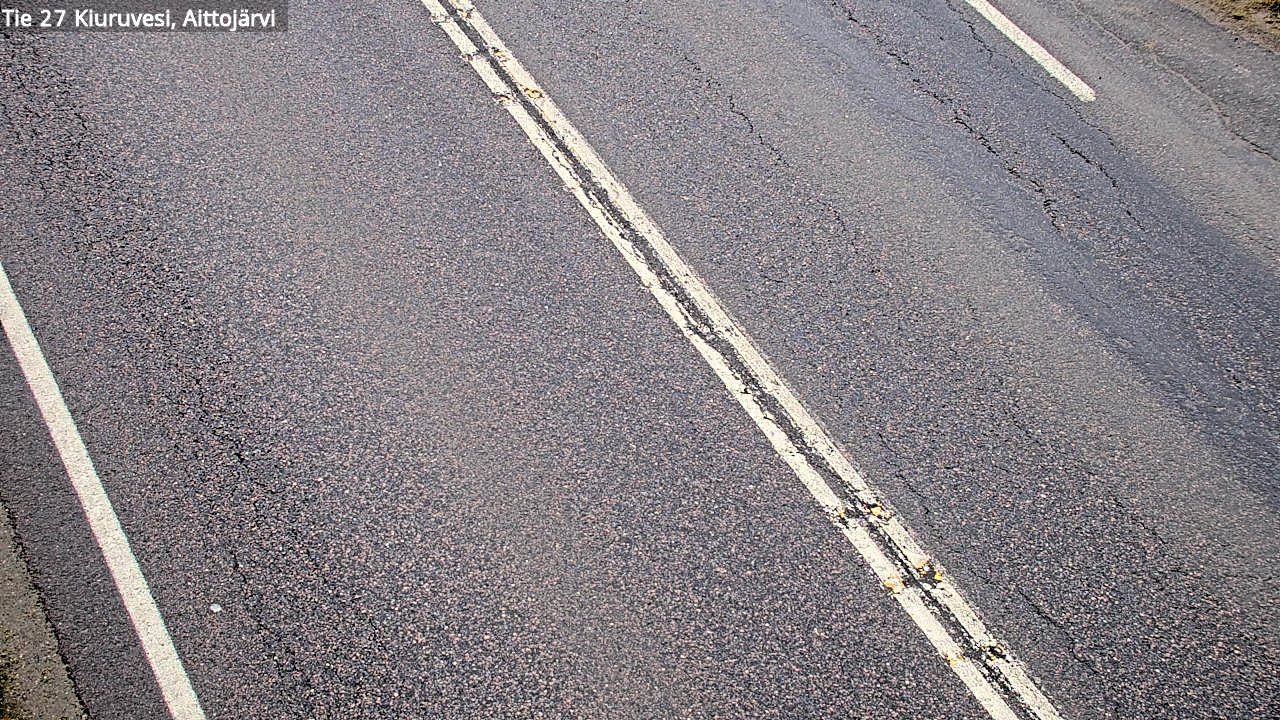 Weather Camera Image Väg 27 Kiuruvesi, Aittojärvi, Kiuruvesi, Pohjois-Savo