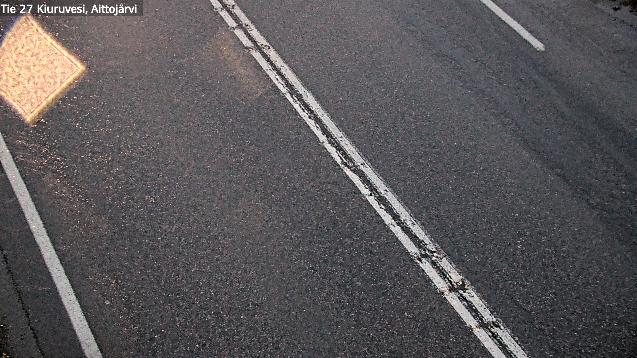 Weather Camera Image Väg 27 Kiuruvesi, Aittojärvi, Kiuruvesi, Pohjois-Savo