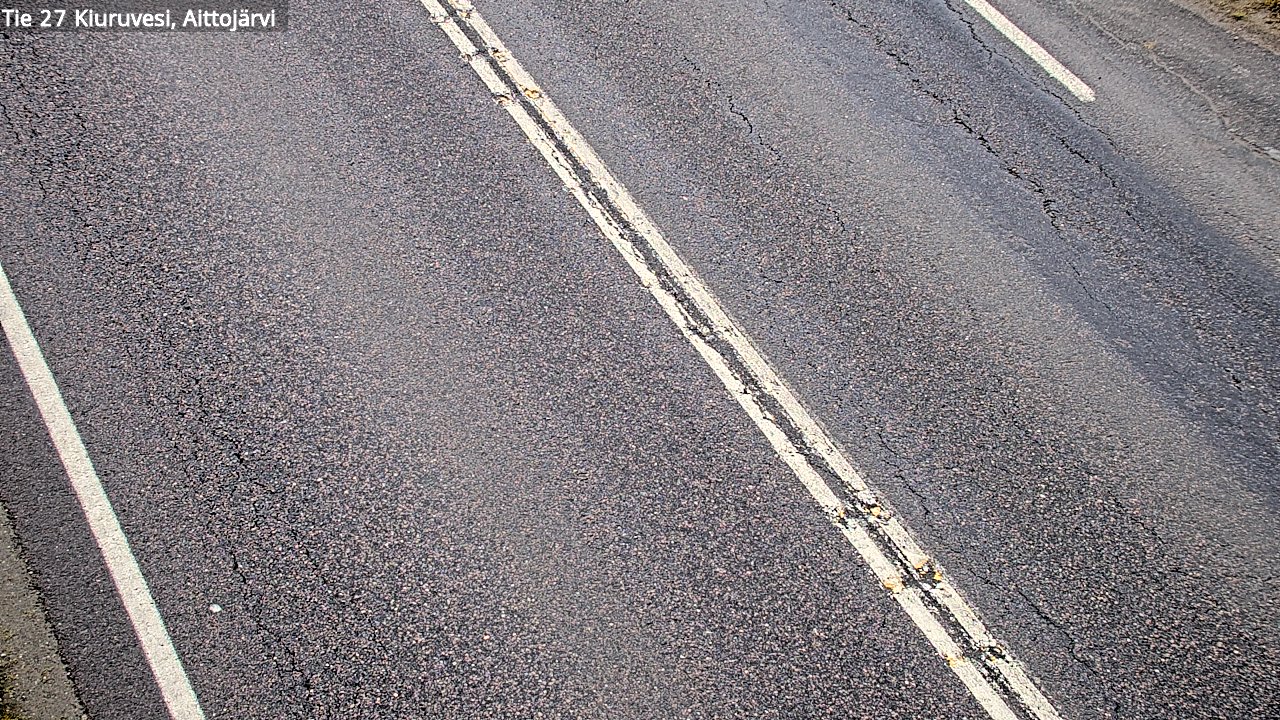 Weather Camera Image Väg 27 Kiuruvesi, Aittojärvi, Kiuruvesi, Pohjois-Savo