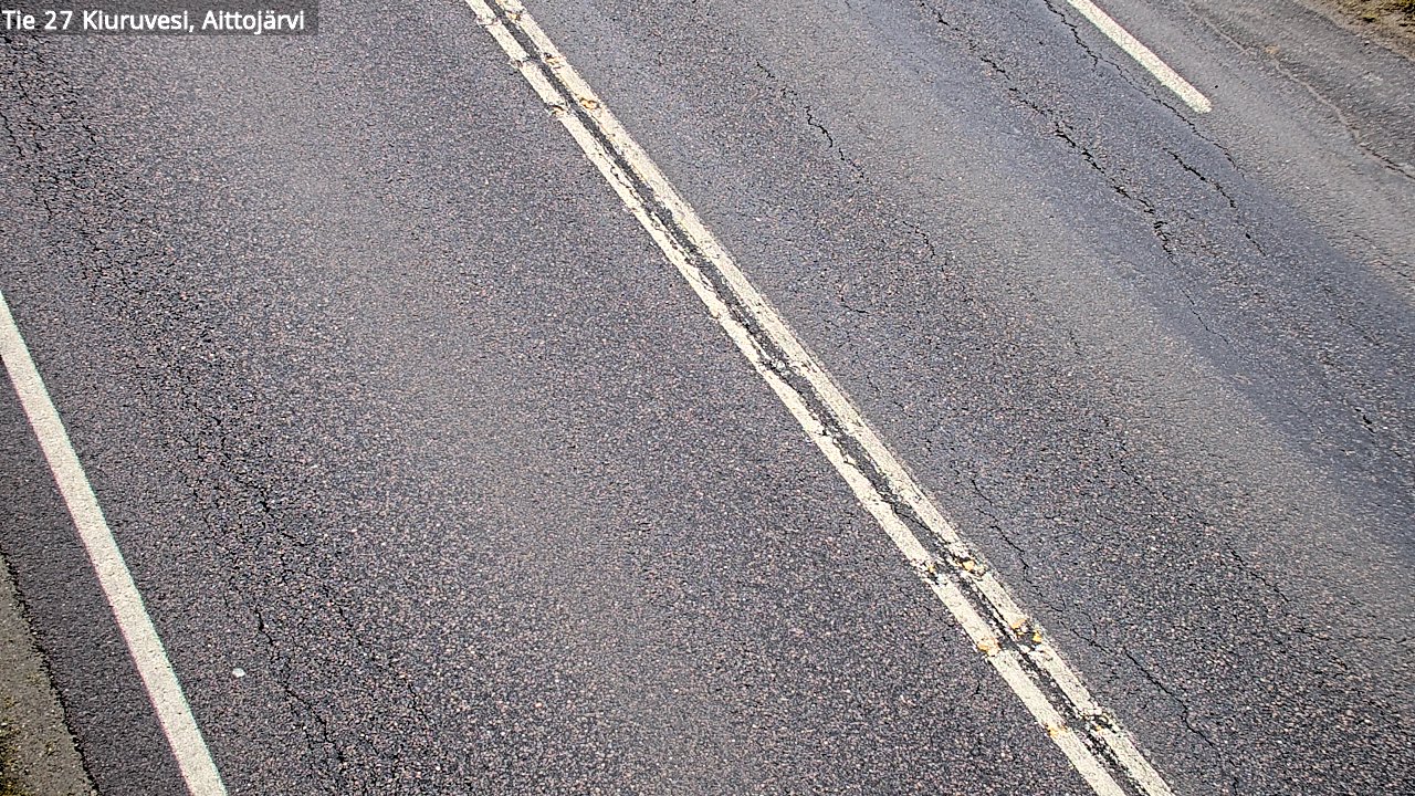 Weather Camera Image Väg 27 Kiuruvesi, Aittojärvi, Kiuruvesi, Pohjois-Savo