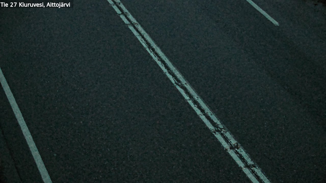 Weather Camera Image Väg 27 Kiuruvesi, Aittojärvi, Kiuruvesi, Pohjois-Savo