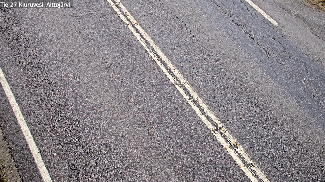 Weather Camera Image Väg 27 Kiuruvesi, Aittojärvi, Kiuruvesi, Pohjois-Savo