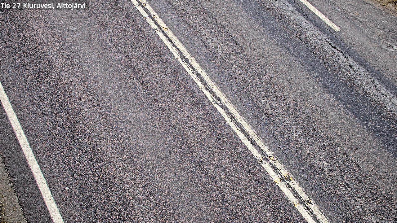Weather Camera Image Väg 27 Kiuruvesi, Aittojärvi, Kiuruvesi, Pohjois-Savo