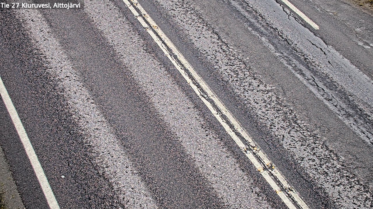 Weather Camera Image Väg 27 Kiuruvesi, Aittojärvi, Kiuruvesi, Pohjois-Savo