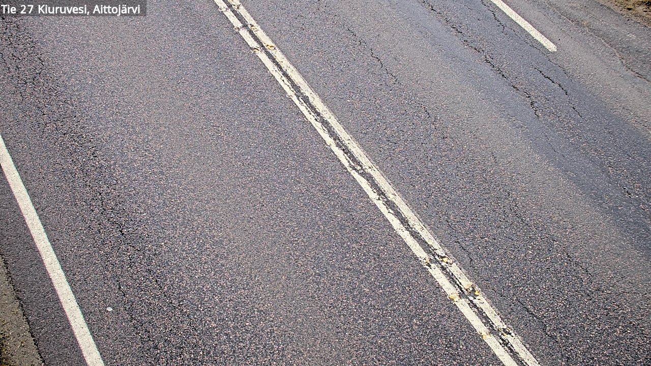 Weather Camera Image Väg 27 Kiuruvesi, Aittojärvi, Kiuruvesi, Pohjois-Savo