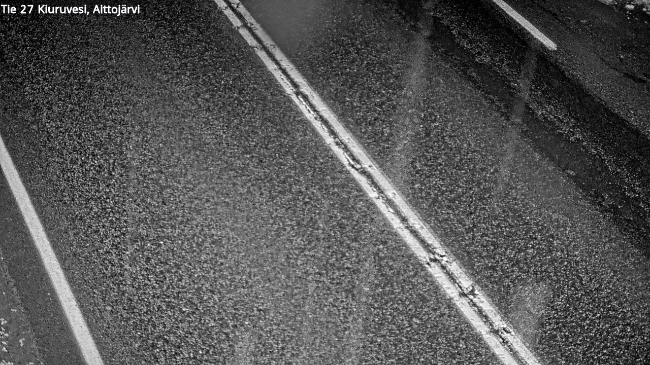 Weather Camera Image Väg 27 Kiuruvesi, Aittojärvi, Kiuruvesi, Pohjois-Savo