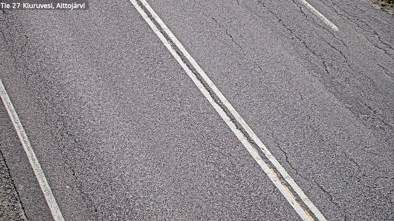 Weather Camera Image Väg 27 Kiuruvesi, Aittojärvi, Kiuruvesi, Pohjois-Savo