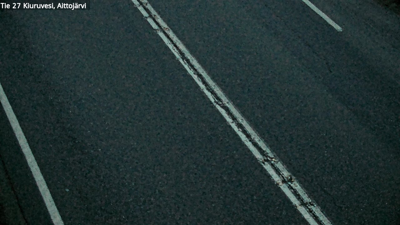 Weather Camera Image Väg 27 Kiuruvesi, Aittojärvi, Kiuruvesi, Pohjois-Savo