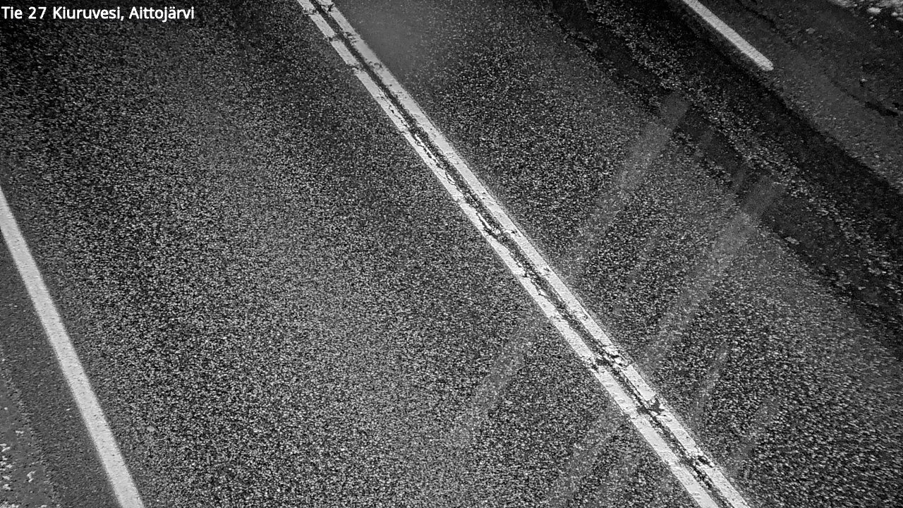 Weather Camera Image Väg 27 Kiuruvesi, Aittojärvi, Kiuruvesi, Pohjois-Savo