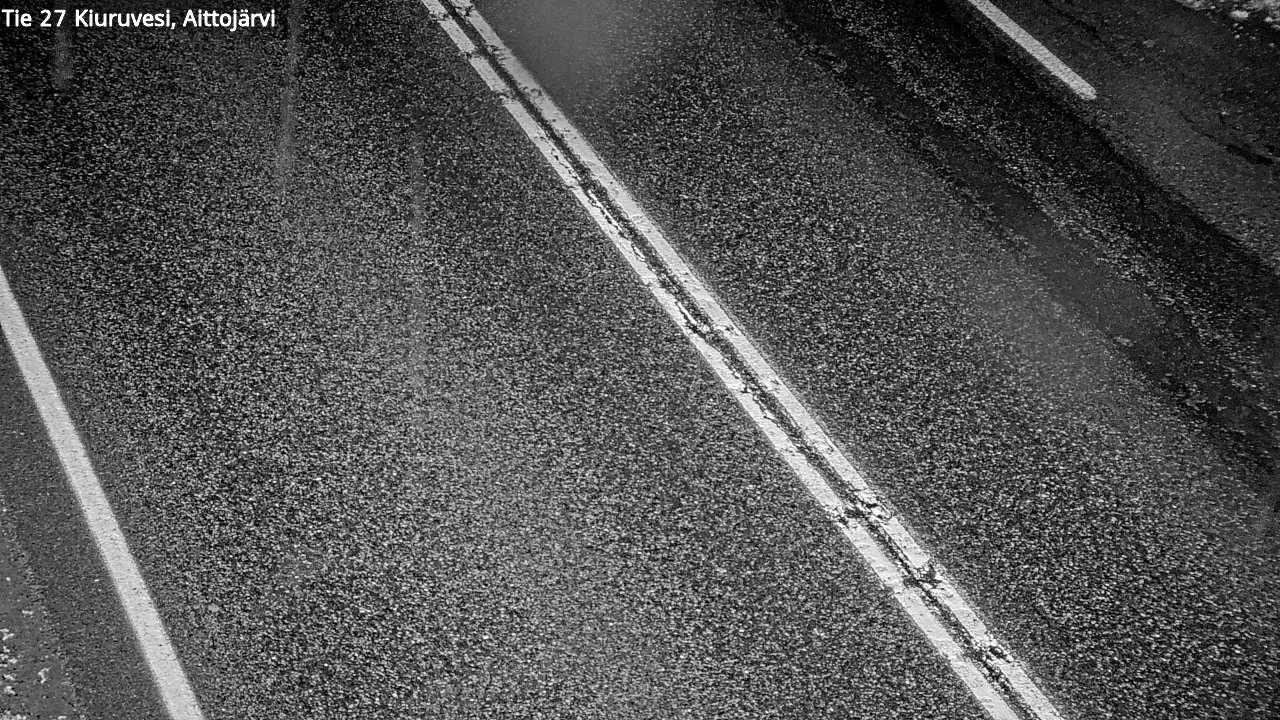 Weather Camera Image Väg 27 Kiuruvesi, Aittojärvi, Kiuruvesi, Pohjois-Savo