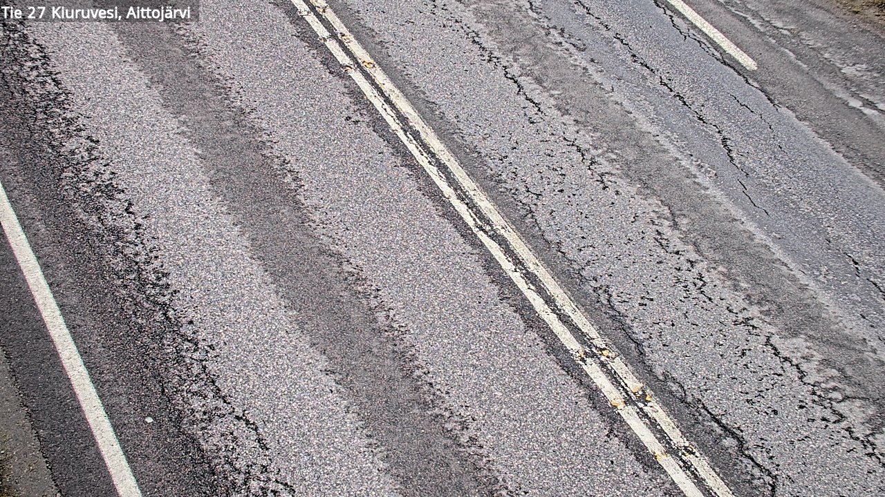 Weather Camera Image Väg 27 Kiuruvesi, Aittojärvi, Kiuruvesi, Pohjois-Savo