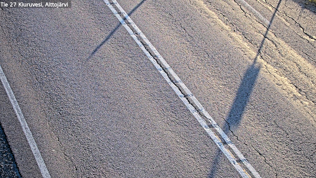 Weather Camera Image Väg 27 Kiuruvesi, Aittojärvi, Kiuruvesi, Pohjois-Savo