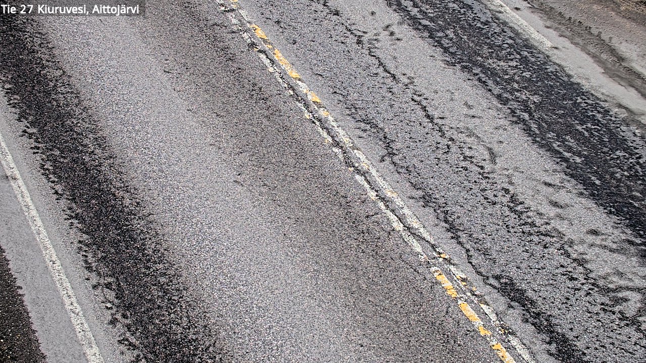 Weather Camera Image Väg 27 Kiuruvesi, Aittojärvi, Kiuruvesi, Pohjois-Savo