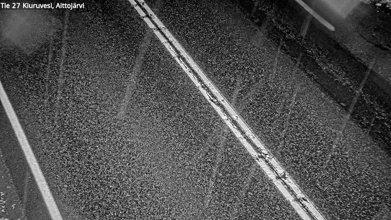 Weather Camera Image Väg 27 Kiuruvesi, Aittojärvi, Kiuruvesi, Pohjois-Savo