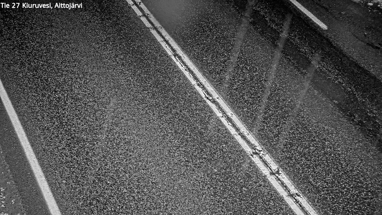 Weather Camera Image Väg 27 Kiuruvesi, Aittojärvi, Kiuruvesi, Pohjois-Savo