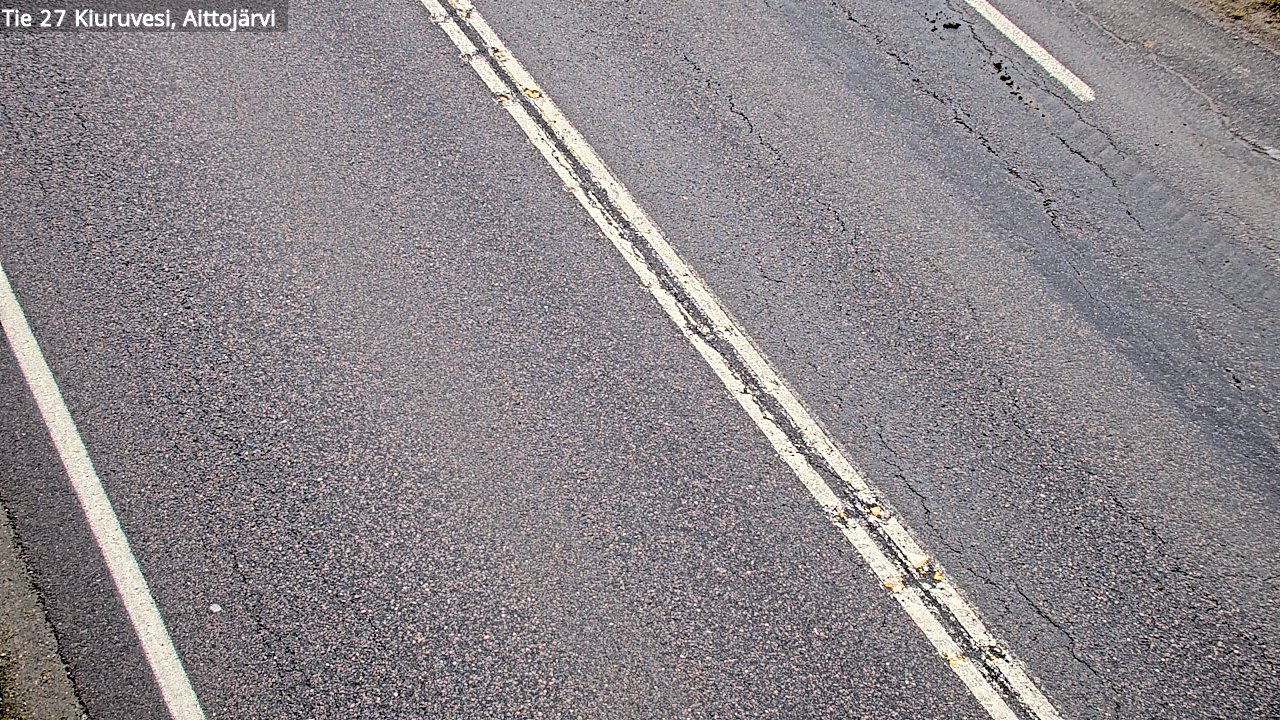 Weather Camera Image Väg 27 Kiuruvesi, Aittojärvi, Kiuruvesi, Pohjois-Savo