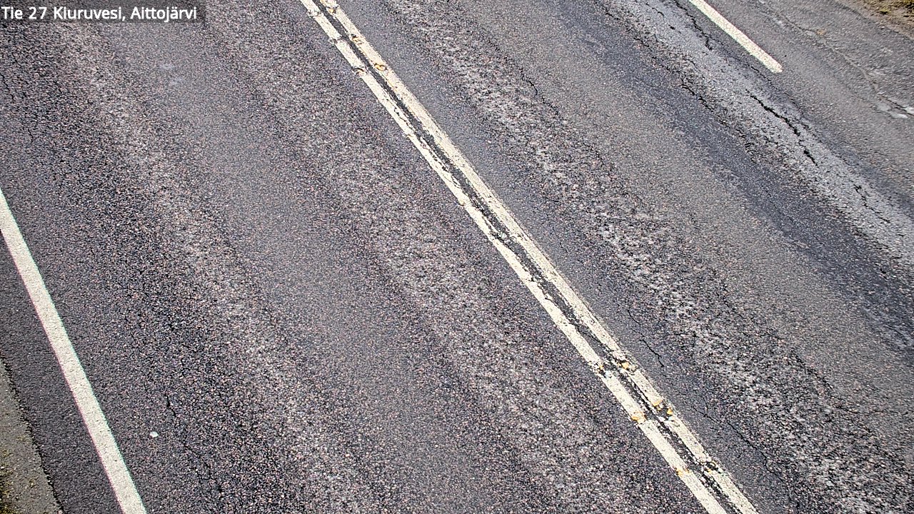 Weather Camera Image Väg 27 Kiuruvesi, Aittojärvi, Kiuruvesi, Pohjois-Savo