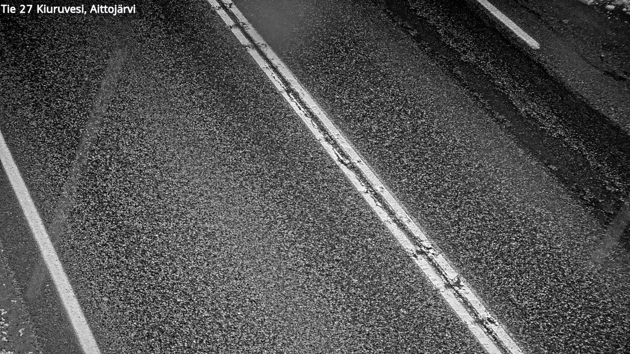 Weather Camera Image Väg 27 Kiuruvesi, Aittojärvi, Kiuruvesi, Pohjois-Savo