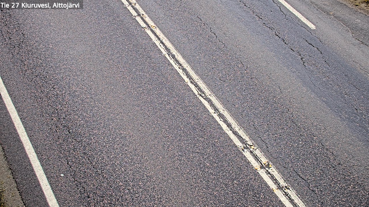 Weather Camera Image Väg 27 Kiuruvesi, Aittojärvi, Kiuruvesi, Pohjois-Savo