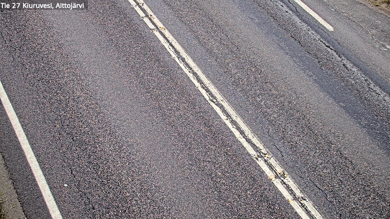 Weather Camera Image Väg 27 Kiuruvesi, Aittojärvi, Kiuruvesi, Pohjois-Savo