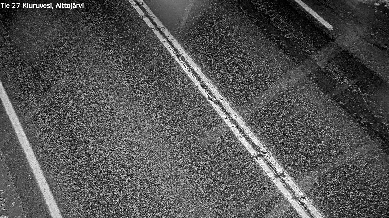 Weather Camera Image Väg 27 Kiuruvesi, Aittojärvi, Kiuruvesi, Pohjois-Savo