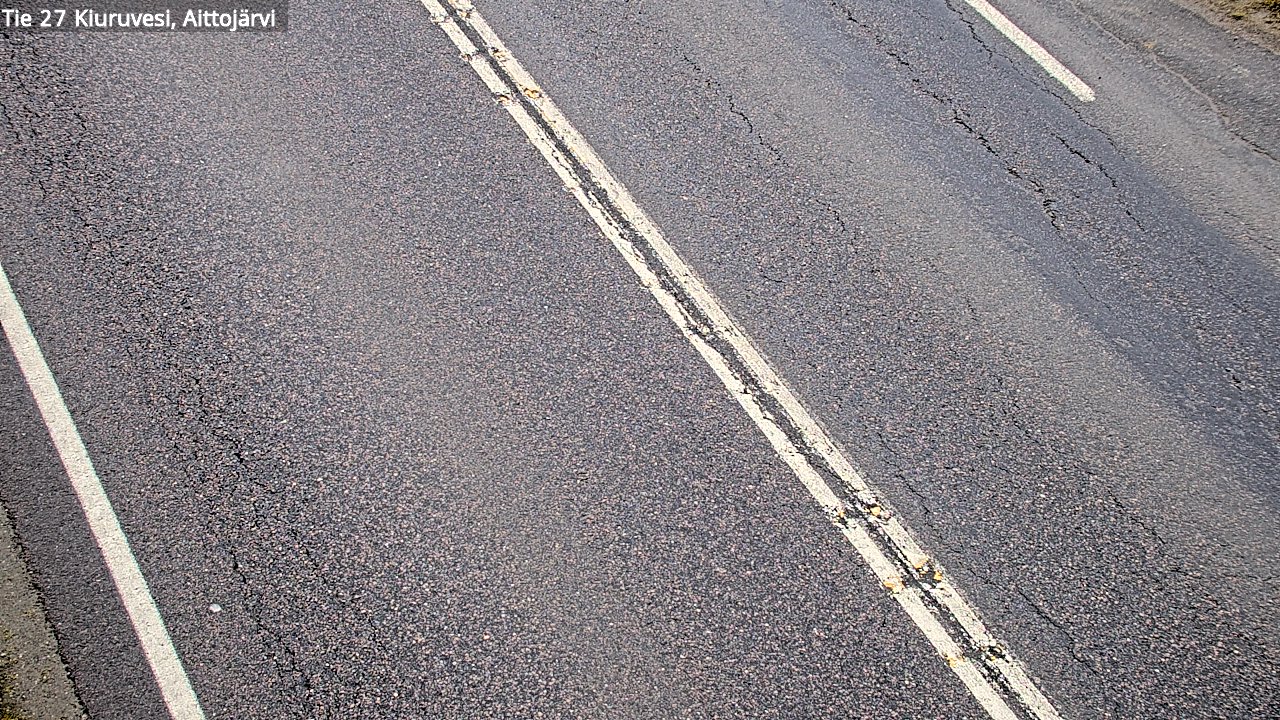 Weather Camera Image Väg 27 Kiuruvesi, Aittojärvi, Kiuruvesi, Pohjois-Savo