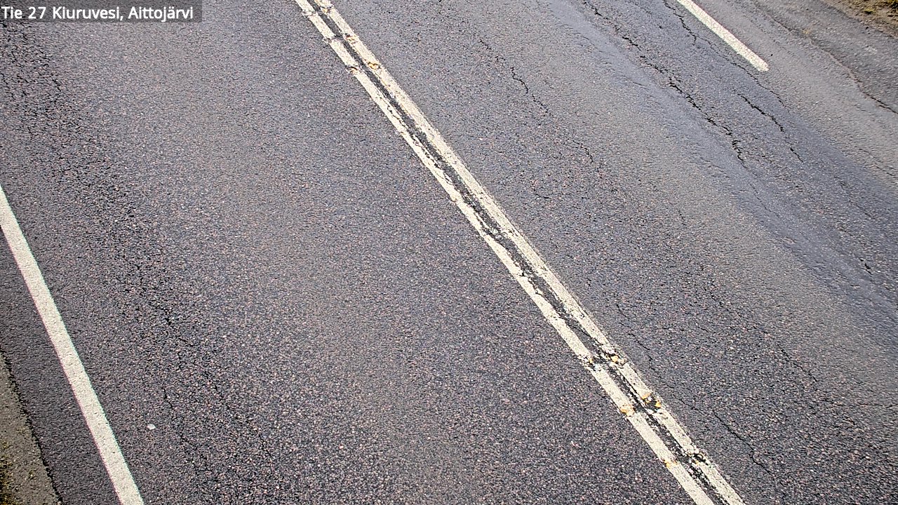 Weather Camera Image Väg 27 Kiuruvesi, Aittojärvi, Kiuruvesi, Pohjois-Savo