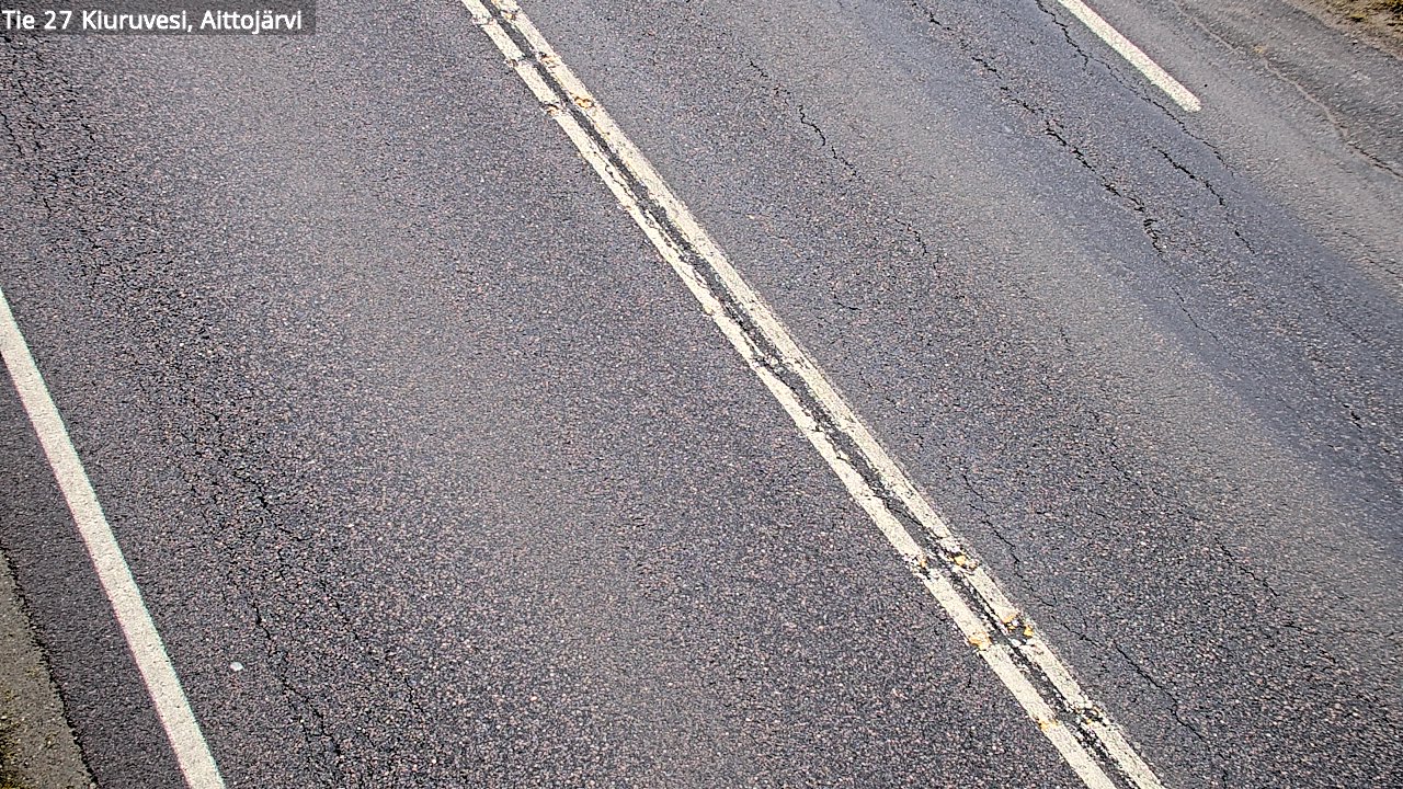 Weather Camera Image Väg 27 Kiuruvesi, Aittojärvi, Kiuruvesi, Pohjois-Savo