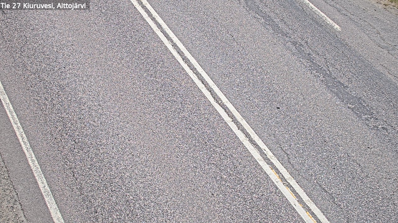 Weather Camera Image Road 27 Kiuruvesi, Aittojärvi, Kiuruvesi, Pohjois-Savo