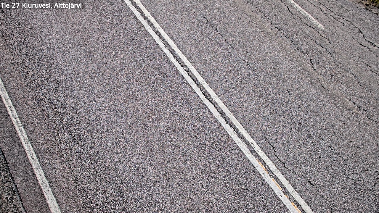 Weather Camera Image Väg 27 Kiuruvesi, Aittojärvi, Kiuruvesi, Pohjois-Savo