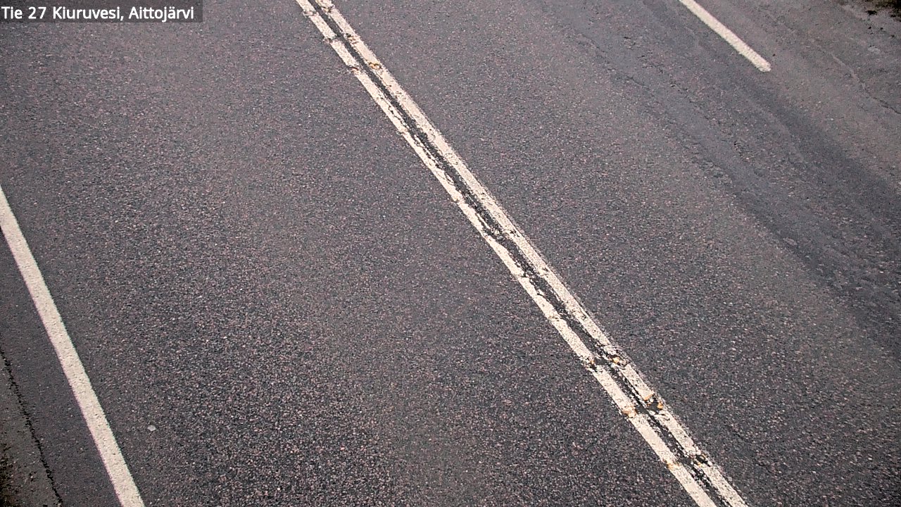 Weather Camera Image Väg 27 Kiuruvesi, Aittojärvi, Kiuruvesi, Pohjois-Savo