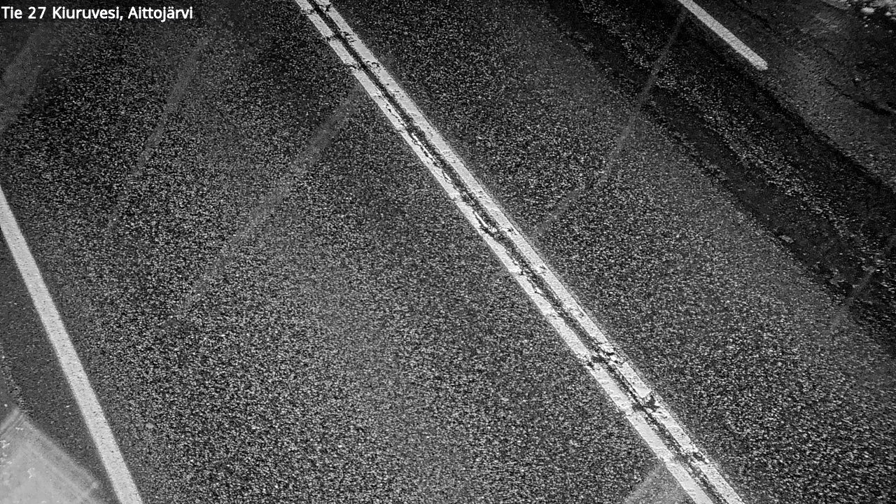 Weather Camera Image Väg 27 Kiuruvesi, Aittojärvi, Kiuruvesi, Pohjois-Savo