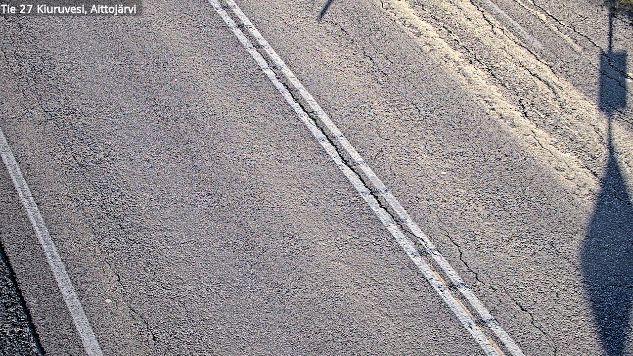 Weather Camera Image Väg 27 Kiuruvesi, Aittojärvi, Kiuruvesi, Pohjois-Savo