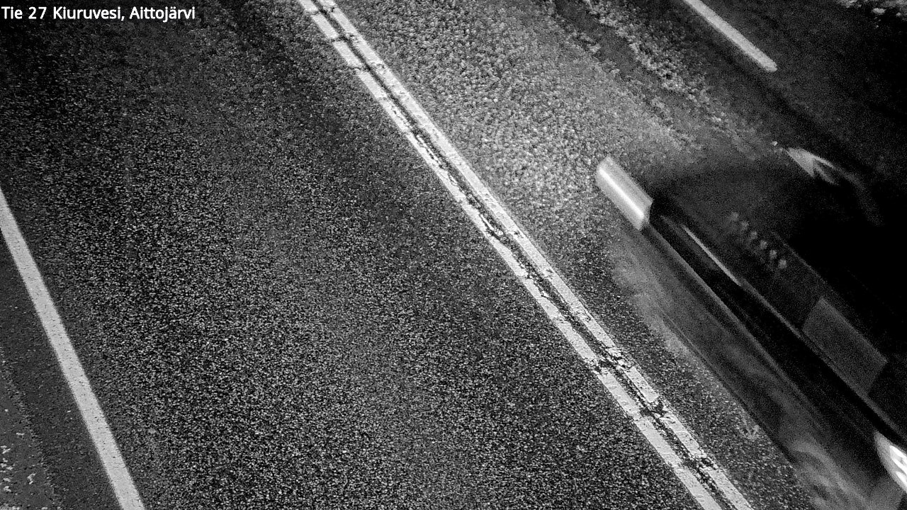Weather Camera Image Väg 27 Kiuruvesi, Aittojärvi, Kiuruvesi, Pohjois-Savo