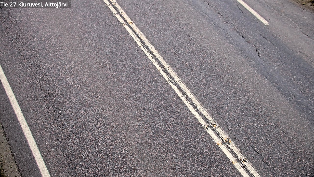 Weather Camera Image Väg 27 Kiuruvesi, Aittojärvi, Kiuruvesi, Pohjois-Savo