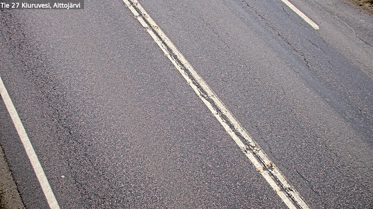 Weather Camera Image Väg 27 Kiuruvesi, Aittojärvi, Kiuruvesi, Pohjois-Savo