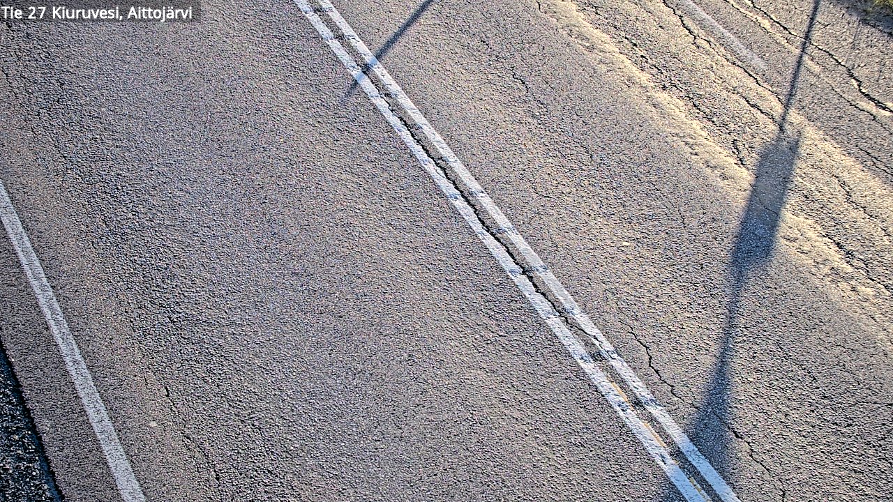 Weather Camera Image Väg 27 Kiuruvesi, Aittojärvi, Kiuruvesi, Pohjois-Savo