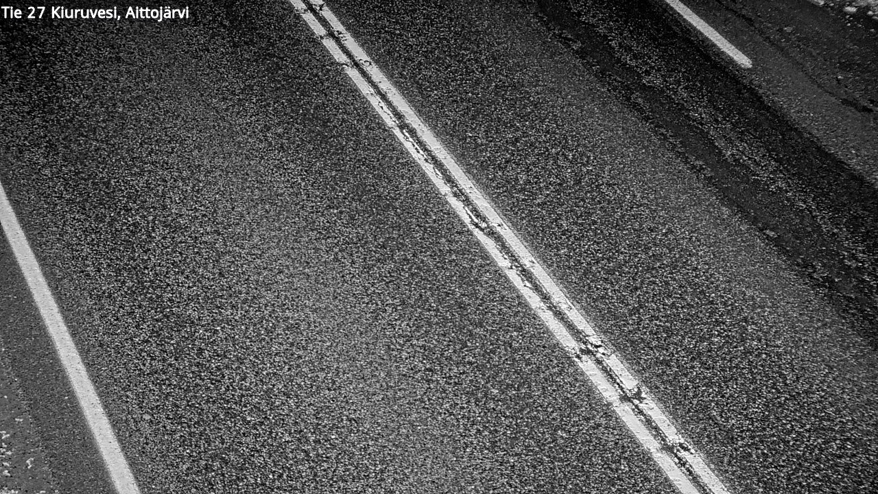 Weather Camera Image Väg 27 Kiuruvesi, Aittojärvi, Kiuruvesi, Pohjois-Savo