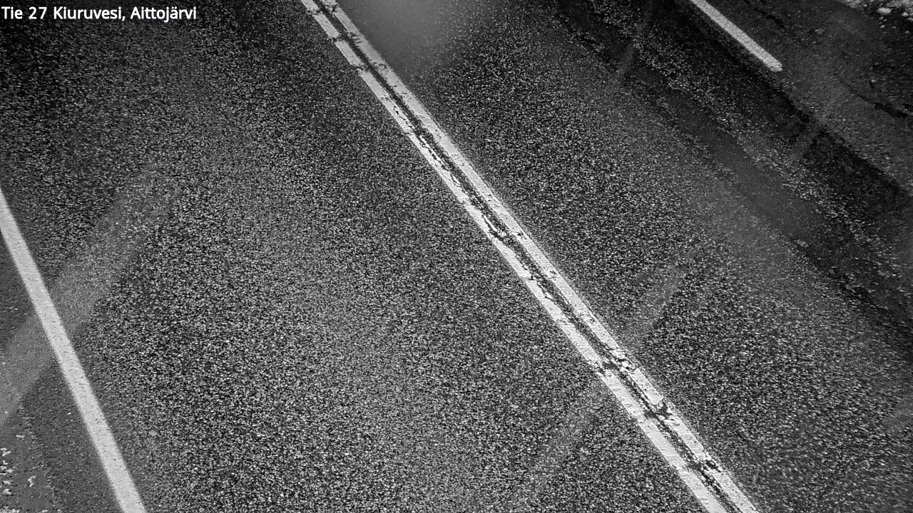 Weather Camera Image Väg 27 Kiuruvesi, Aittojärvi, Kiuruvesi, Pohjois-Savo
