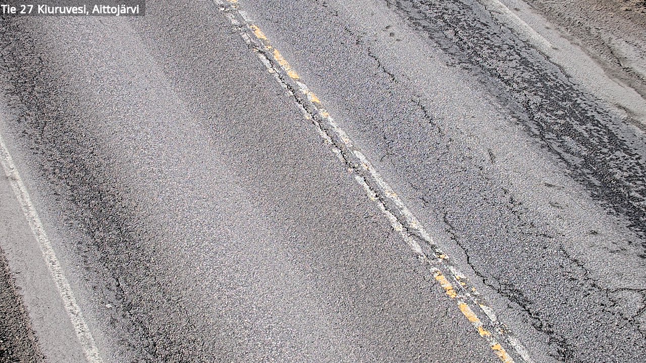 Weather Camera Image Road 27 Kiuruvesi, Aittojärvi, Kiuruvesi, Pohjois-Savo