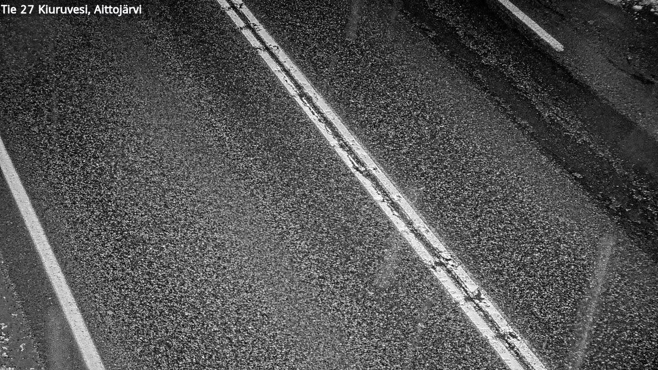 Weather Camera Image Väg 27 Kiuruvesi, Aittojärvi, Kiuruvesi, Pohjois-Savo